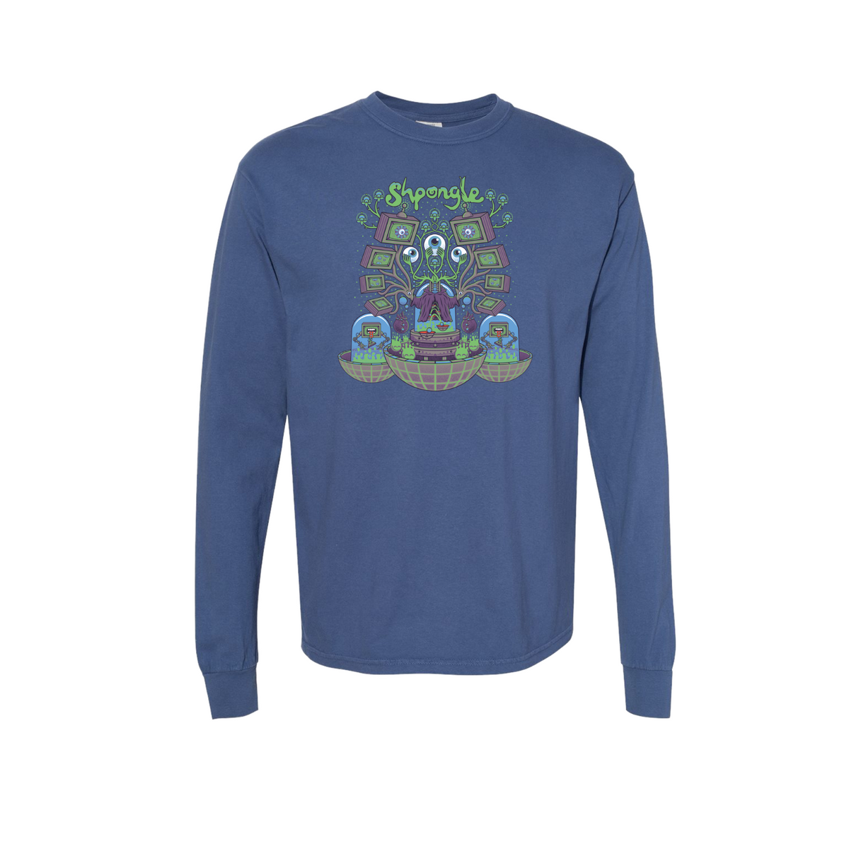 PRE-ORDER: At The Controls - Long Sleeve Shirt (Blue) - Art Kory McGeehan