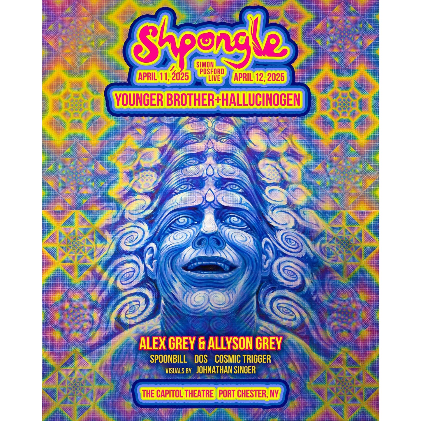 Allyson Grey & Alex Grey Port Chester Capitol Theatre Poster (Jazzy Foil)