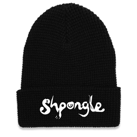 Waffle Knit Cuffed Beanie