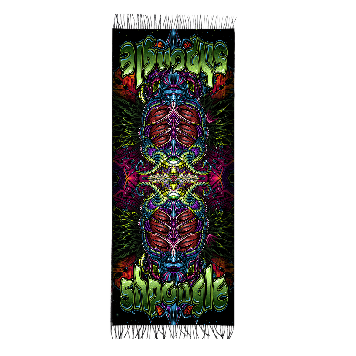 PRE-ORDER: Deep Masked Trance Pashmina - Art by Jeff Wood