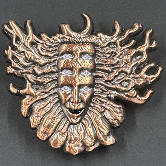 Mask Pin - Bronze