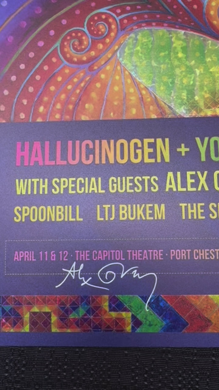 SIGNED - Allyson Grey & Alex Grey 2025 Tour Poster (Sheen Foil